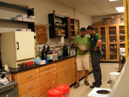 Pohled do laboratoře environmentální chemie