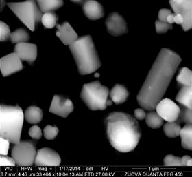 Morfologická pestrost nanočástic a mikročástic vyskytující se v oblasti šachtové pece